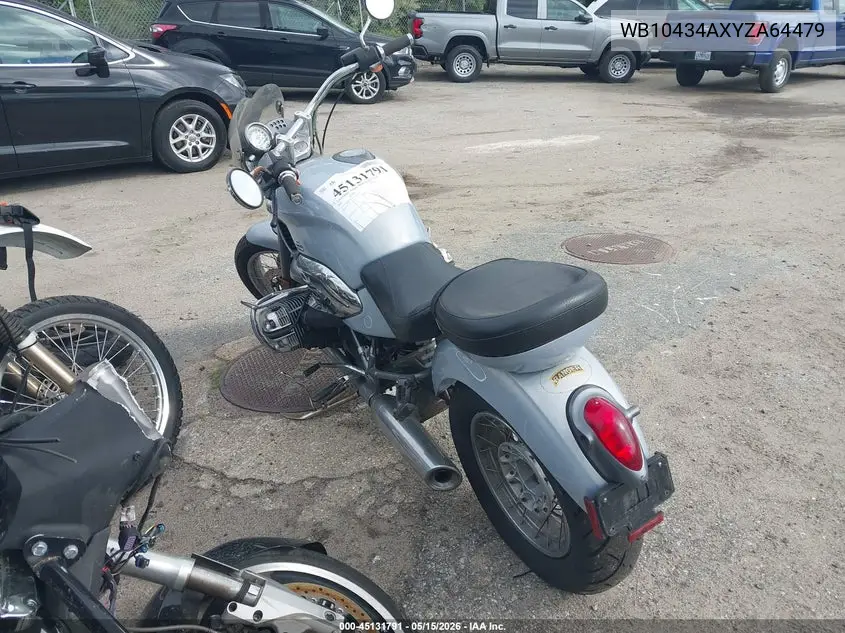 2000 BMW R1200 C VIN: WB10434AXYZA64479 Lot: 45131791