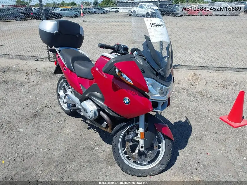 2005 BMW R1200 St/Rt VIN: WB10388045ZM16689 Lot: 45000167