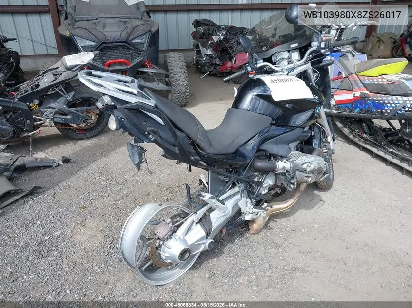 2008 BMW R1200 R VIN: WB103980X8ZS26017 Lot: 45068834