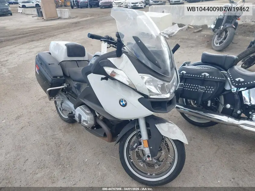 2011 BMW R1200 Rt VIN: WB1044009BZW19462 Lot: 44767006