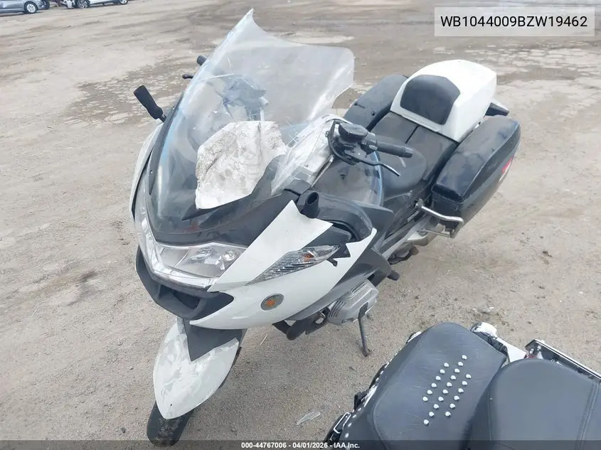 2011 BMW R1200 Rt VIN: WB1044009BZW19462 Lot: 44767006