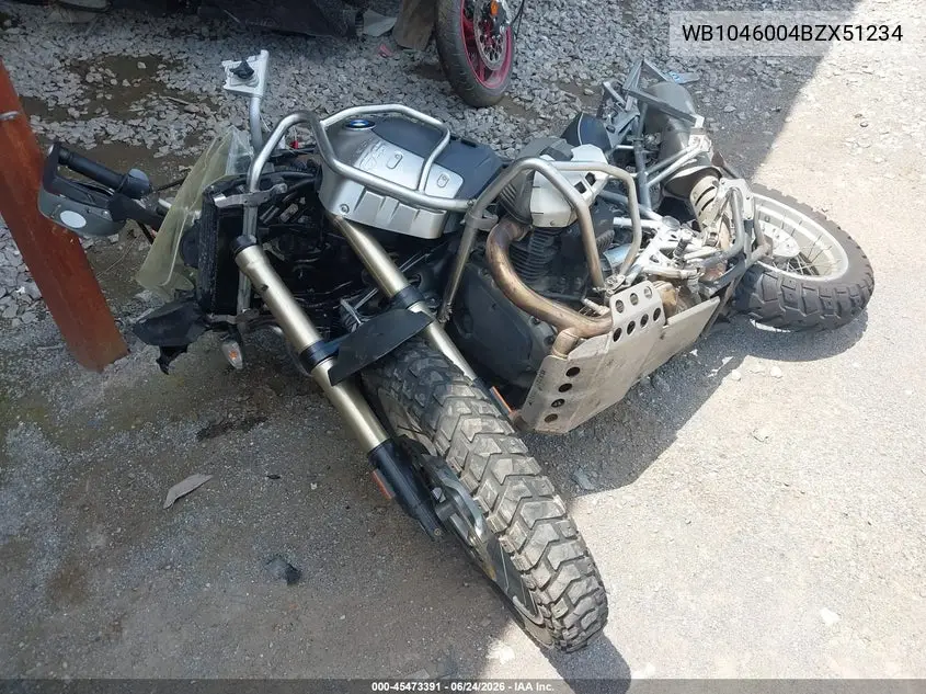2011 BMW R1200 Gs VIN: WB1046004BZX51234 Lot: 45473391