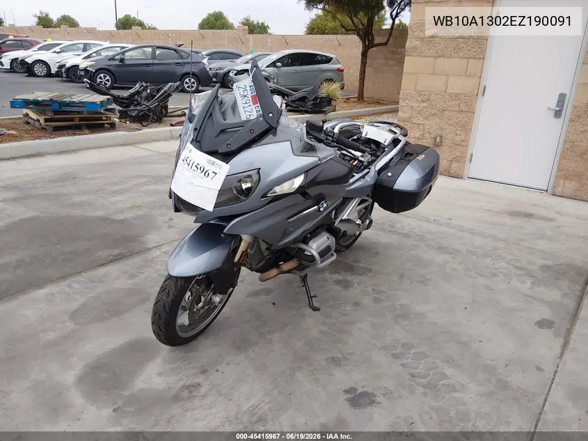 2014 BMW R1200 Rt VIN: WB10A1302EZ190091 Lot: 45415967