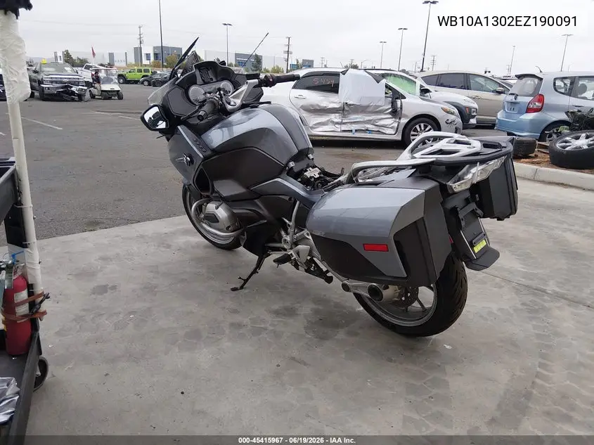 2014 BMW R1200 Rt VIN: WB10A1302EZ190091 Lot: 45415967