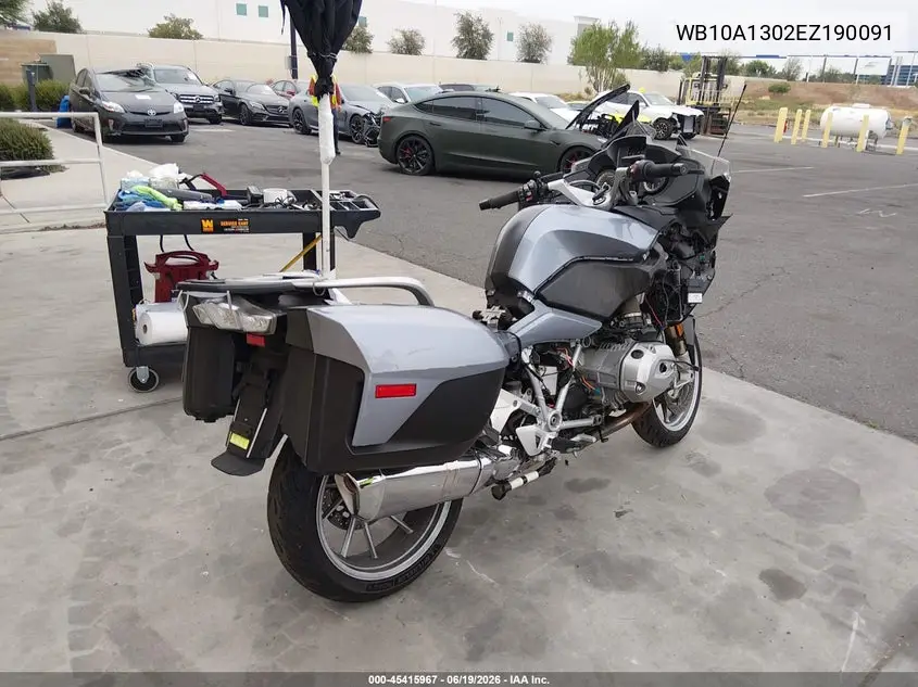 2014 BMW R1200 Rt VIN: WB10A1302EZ190091 Lot: 45415967