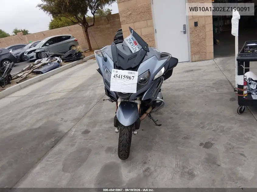 2014 BMW R1200 Rt VIN: WB10A1302EZ190091 Lot: 45415967