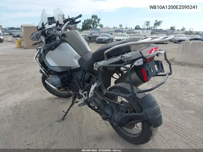 2014 BMW R1200 Gs Adventure VIN: WB10A1200EZ095241 Lot: 45614839