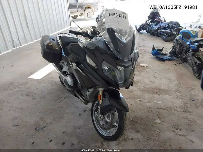2015 BMW R1200 Rt VIN: WB10A1305FZ191981 Lot: 45534811
