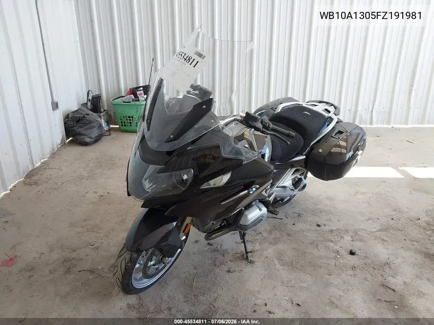 2015 BMW R1200 Rt VIN: WB10A1305FZ191981 Lot: 45534811