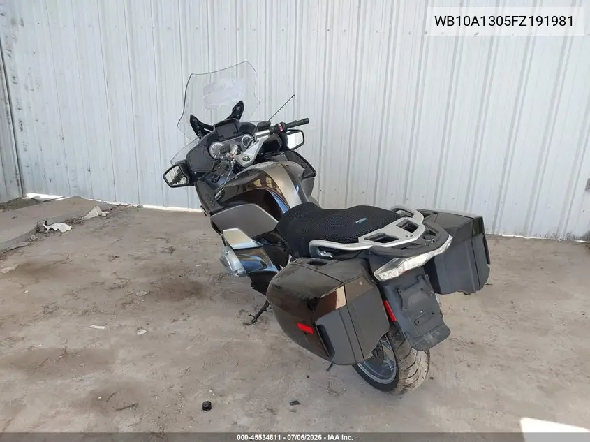 2015 BMW R1200 Rt VIN: WB10A1305FZ191981 Lot: 45534811