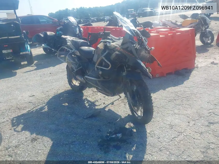 2015 BMW R1200 Gs Adventure VIN: WB10A1209FZ096941 Lot: 45548696