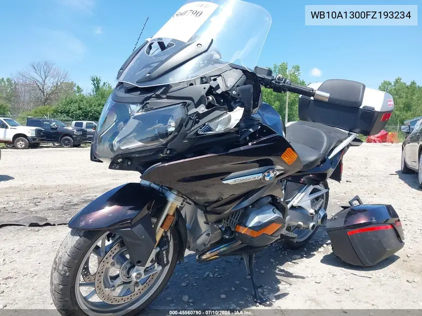 2015 BMW R1200 Rt VIN: WB10A1300FZ193234 Lot: 45560790