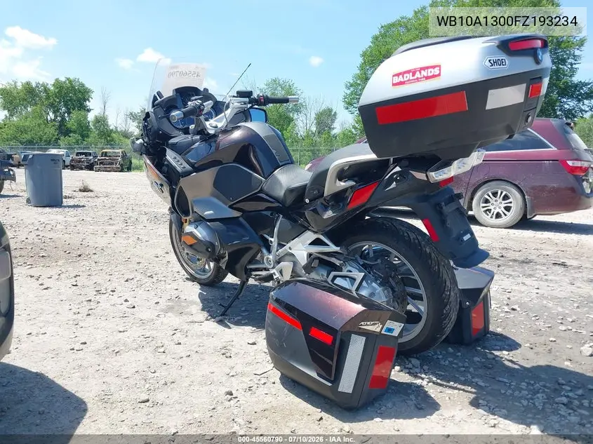 2015 BMW R1200 Rt VIN: WB10A1300FZ193234 Lot: 45560790