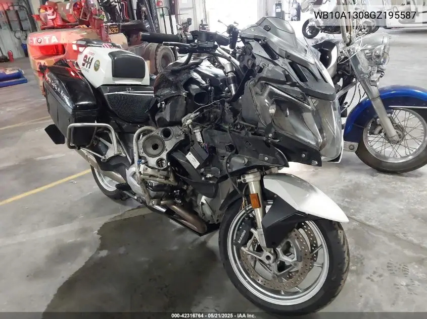 2016 BMW R1200 Rt VIN: WB10A1308GZ195587 Lot: 42316764