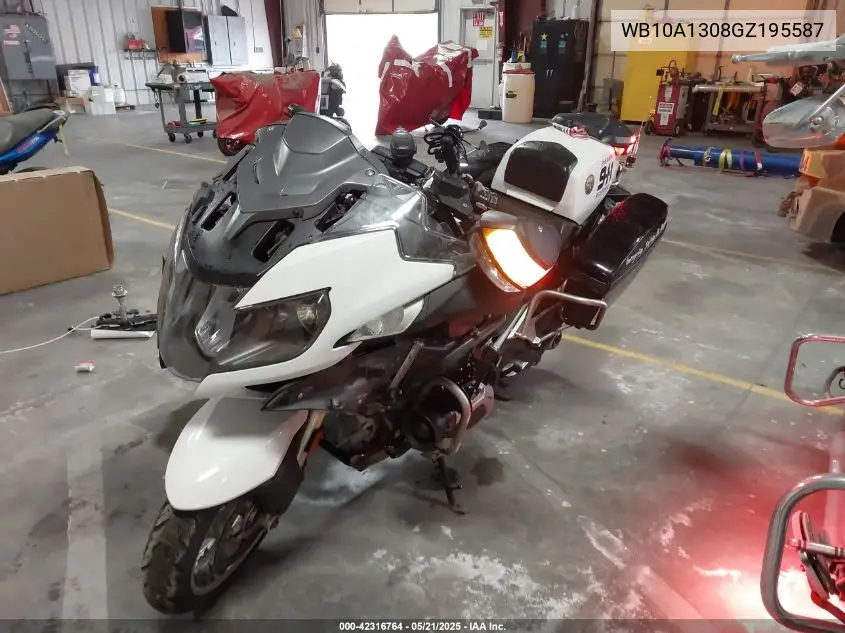 2016 BMW R1200 Rt VIN: WB10A1308GZ195587 Lot: 42316764