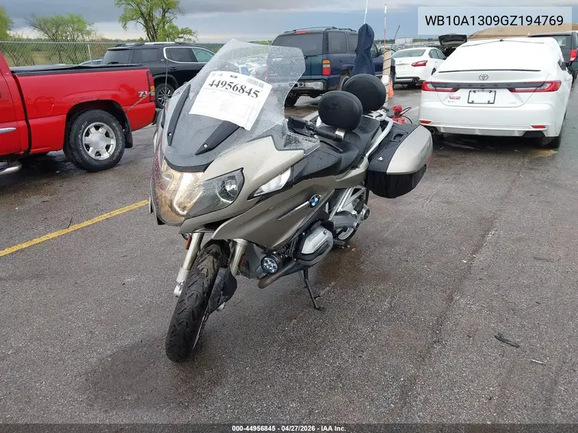 2016 BMW R1200 Rt VIN: WB10A1309GZ194769 Lot: 44956845