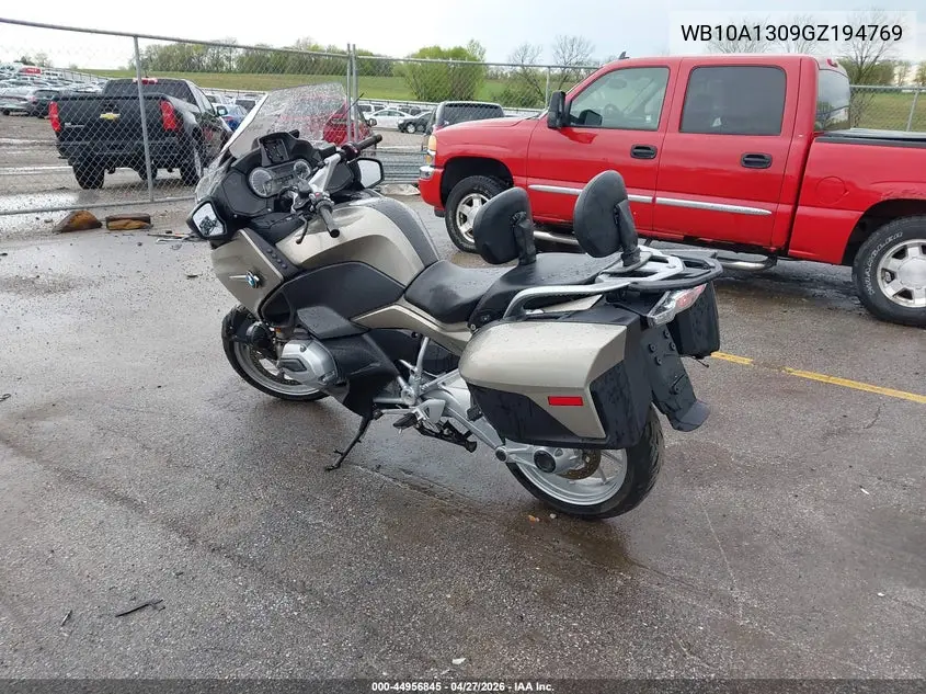 2016 BMW R1200 Rt VIN: WB10A1309GZ194769 Lot: 44956845