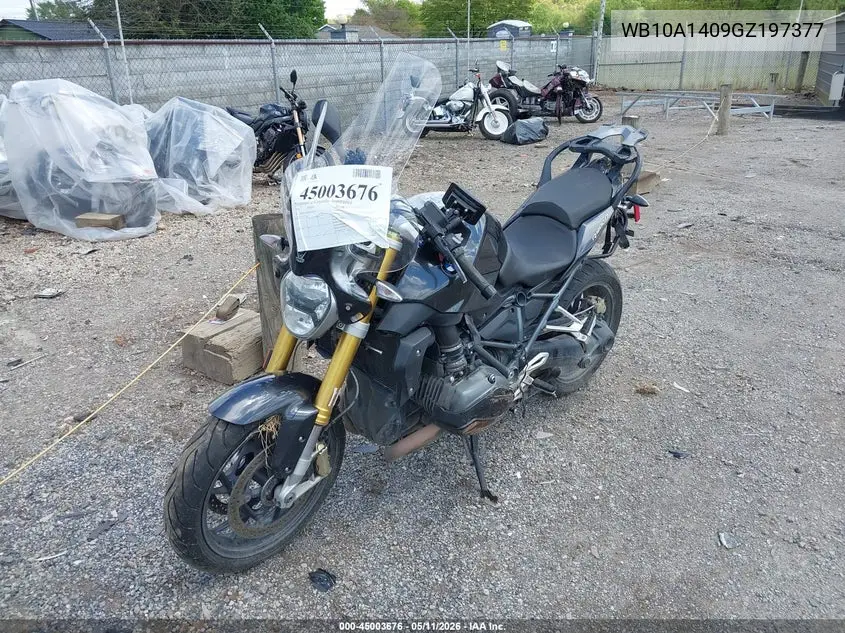 2016 BMW R1200 R VIN: WB10A1409GZ197377 Lot: 45003676