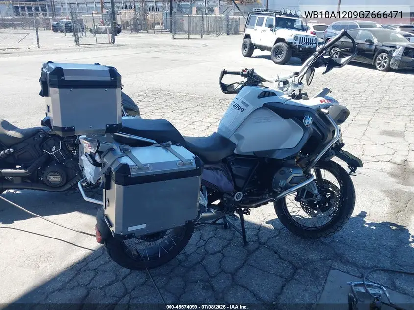 2016 BMW R1200 Gs Adventure VIN: WB10A1209GZ666471 Lot: 45574099
