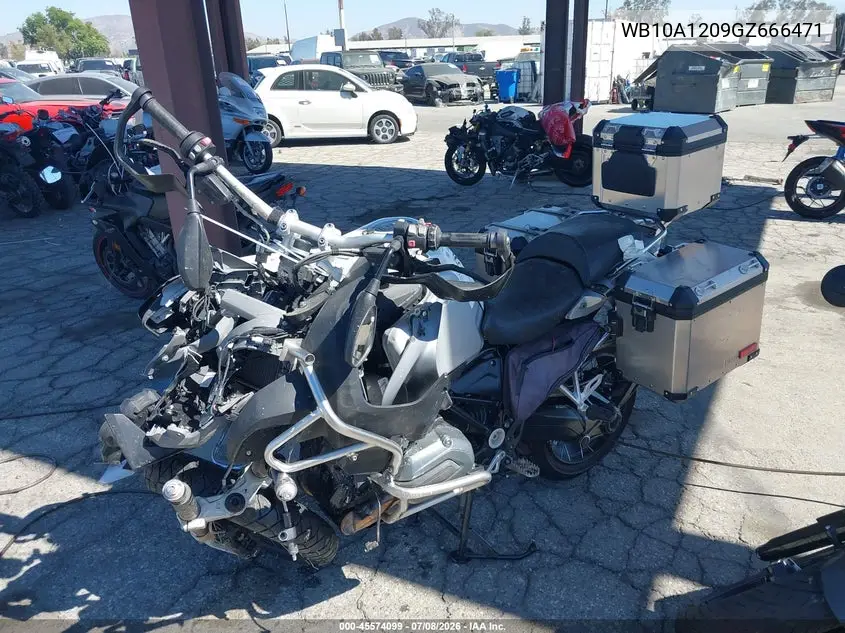 2016 BMW R1200 Gs Adventure VIN: WB10A1209GZ666471 Lot: 45574099