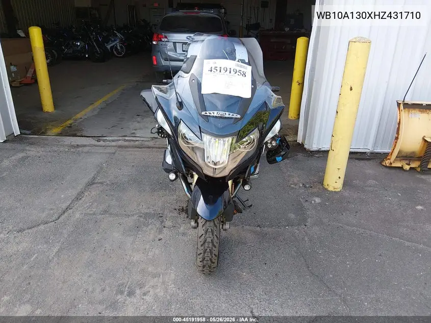 2017 BMW R1200 Rt VIN: WB10A130XHZ431710 Lot: 45191958