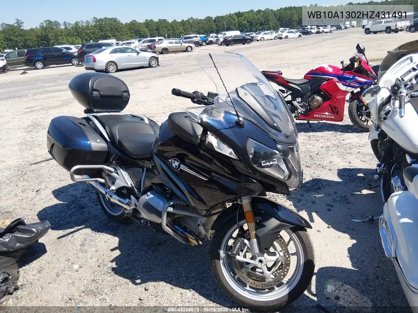 2017 BMW R1200 Rt VIN: WB10A1302HZ431491 Lot: 45286578