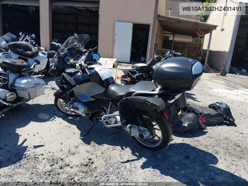 2017 BMW R1200 Rt VIN: WB10A1302HZ431491 Lot: 45286578