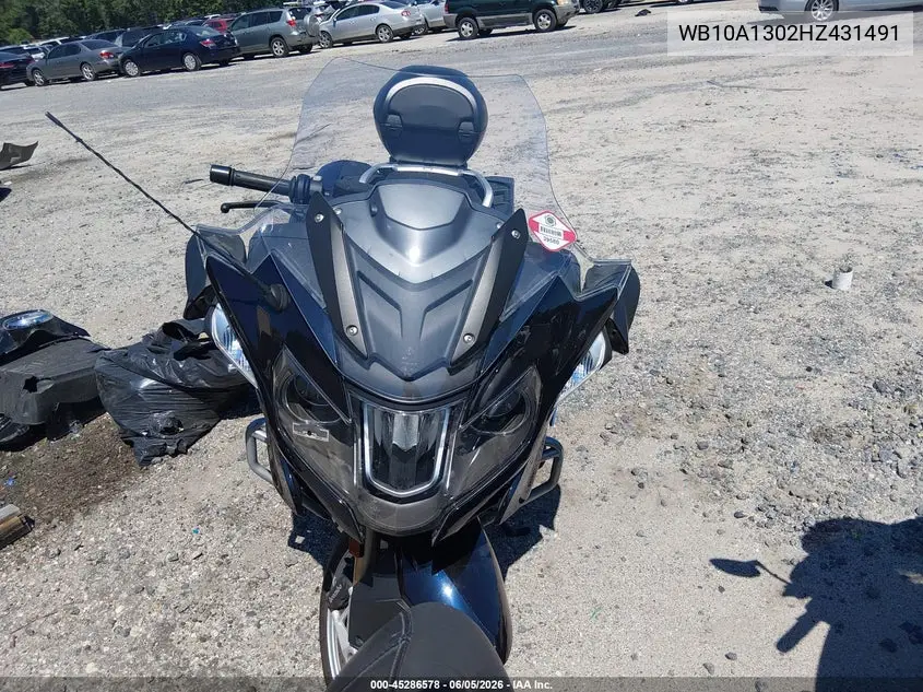 2017 BMW R1200 Rt VIN: WB10A1302HZ431491 Lot: 45286578