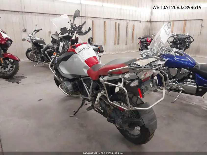 2018 BMW R1200 Gs Adventure VIN: WB10A1208JZ899619 Lot: 45193271