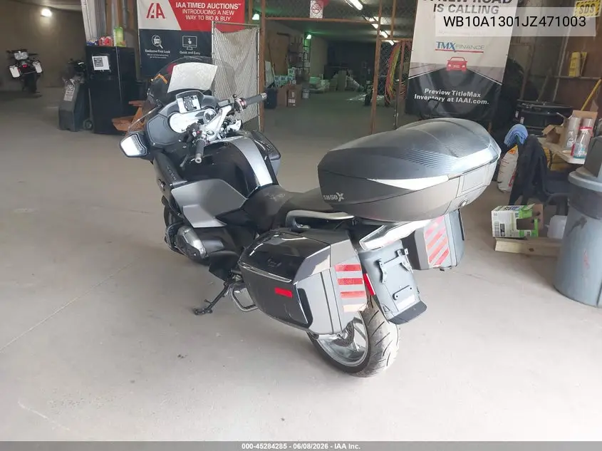 2018 BMW R1200 Rt VIN: WB10A1301JZ471003 Lot: 45284285