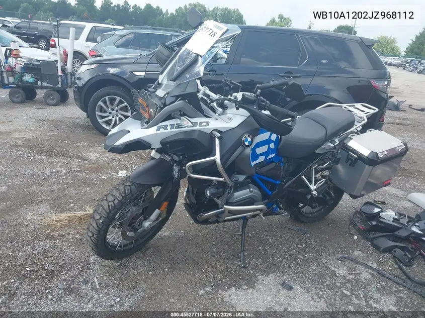 2018 BMW R1200 Gs Adventure VIN: WB10A1202JZ968112 Lot: 45527718