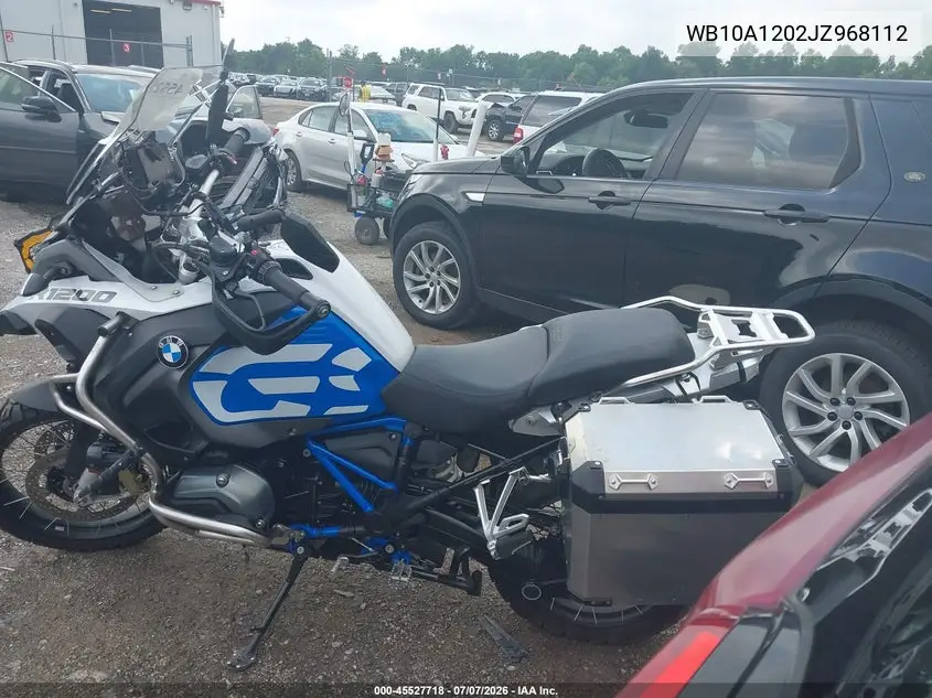 2018 BMW R1200 Gs Adventure VIN: WB10A1202JZ968112 Lot: 45527718