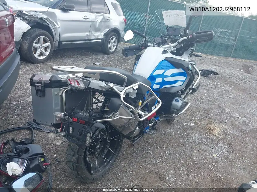 2018 BMW R1200 Gs Adventure VIN: WB10A1202JZ968112 Lot: 45527718