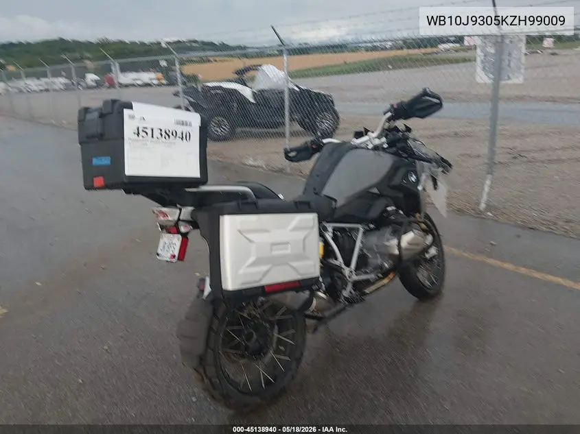 2019 BMW R 1250 Gs VIN: WB10J9305KZH99009 Lot: 45138940