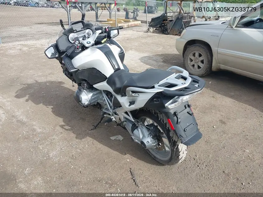 2019 BMW R 1250 Rt VIN: WB10J6305KZG33779 Lot: 45361418