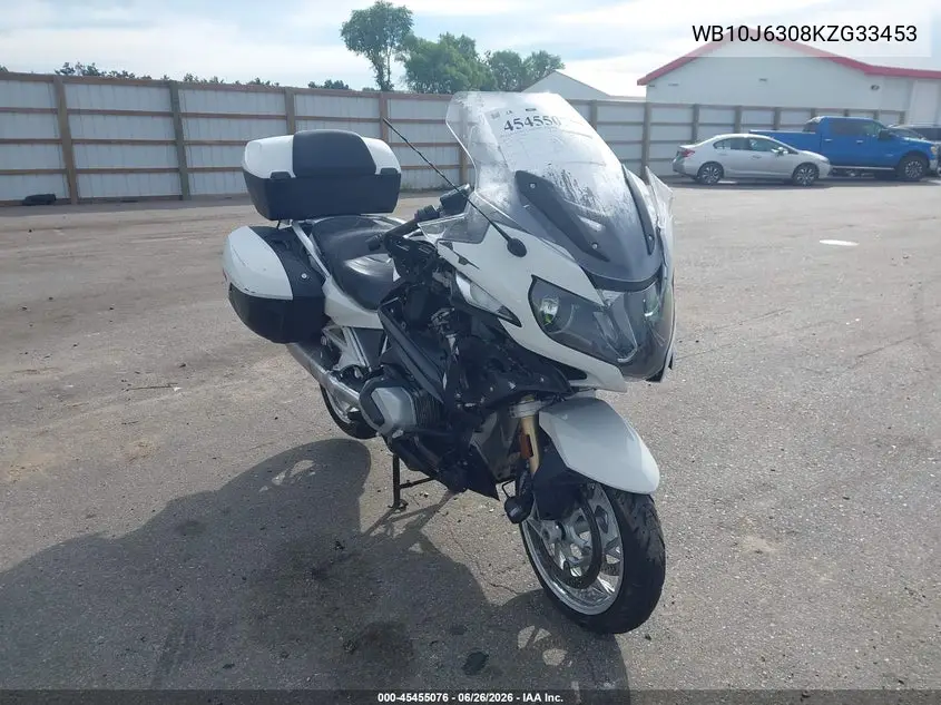 2019 BMW R 1250 Rt VIN: WB10J6308KZG33453 Lot: 45455076