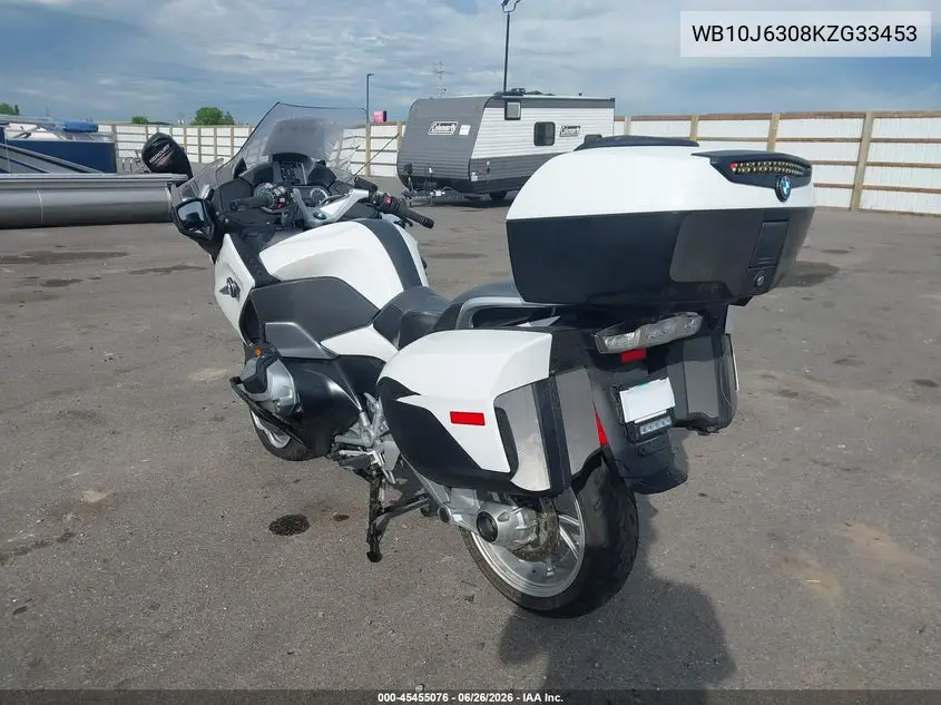 2019 BMW R 1250 Rt VIN: WB10J6308KZG33453 Lot: 45455076