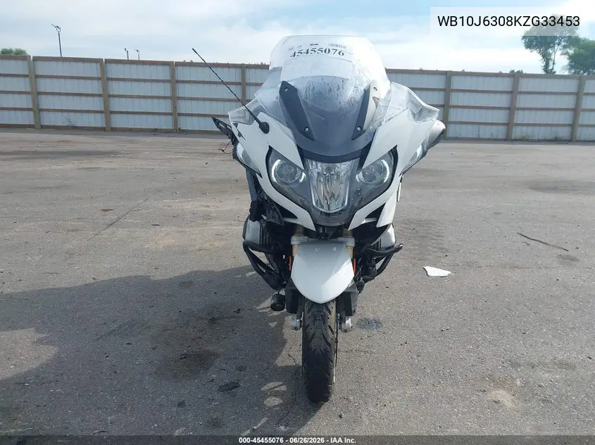 2019 BMW R 1250 Rt VIN: WB10J6308KZG33453 Lot: 45455076