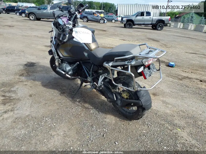 2020 BMW R 1250 Gs Adventure VIN: WB10J5303LZF79460 Lot: 45324448