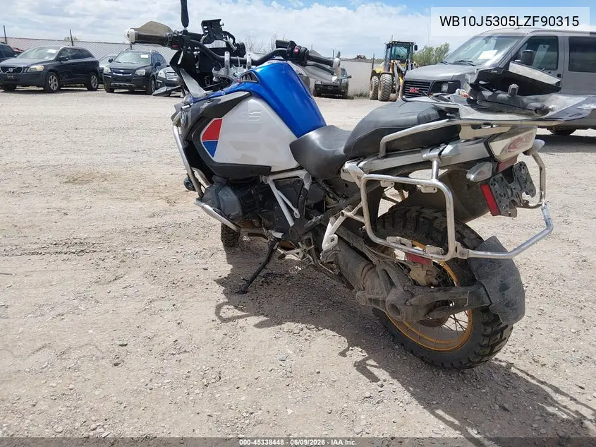 2020 BMW R 1250 Gs Adventure VIN: WB10J5305LZF90315 Lot: 45338448