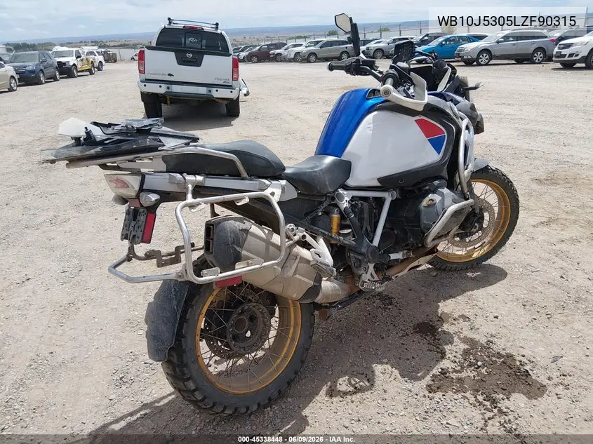 2020 BMW R 1250 Gs Adventure VIN: WB10J5305LZF90315 Lot: 45338448