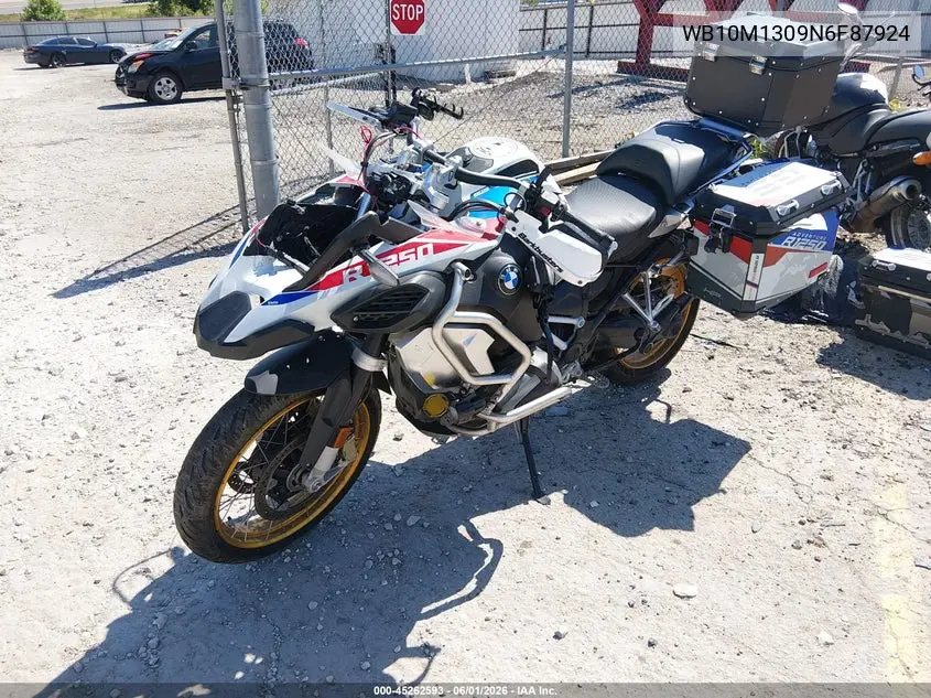 2022 BMW R 1250 Gs Adventure VIN: WB10M1309N6F87924 Lot: 45262593