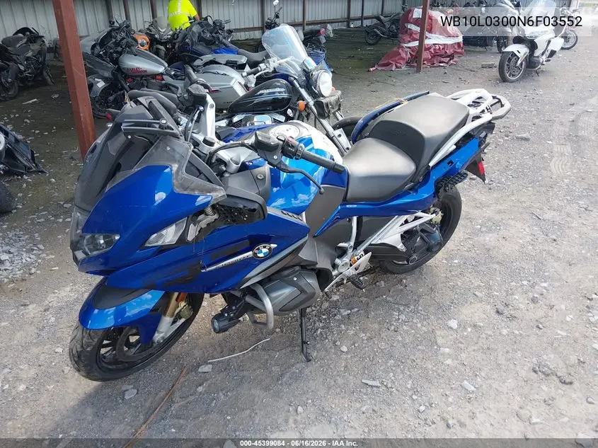 2022 BMW R 1250 Rt VIN: WB10L0300N6F03552 Lot: 45399084