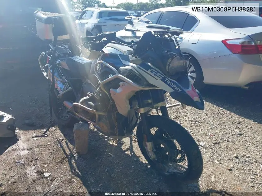 2023 BMW R 1250 Gs VIN: WB10M0308P6H38281 Lot: 42583418