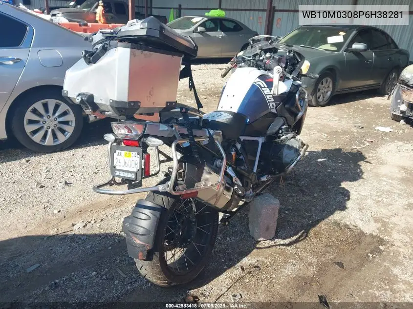 2023 BMW R 1250 Gs VIN: WB10M0308P6H38281 Lot: 42583418