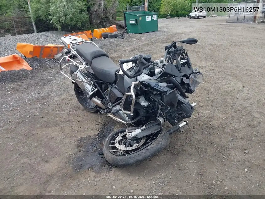 2023 BMW R 1250 Gs Adventure VIN: WB10M1303P6H16257 Lot: 45120178