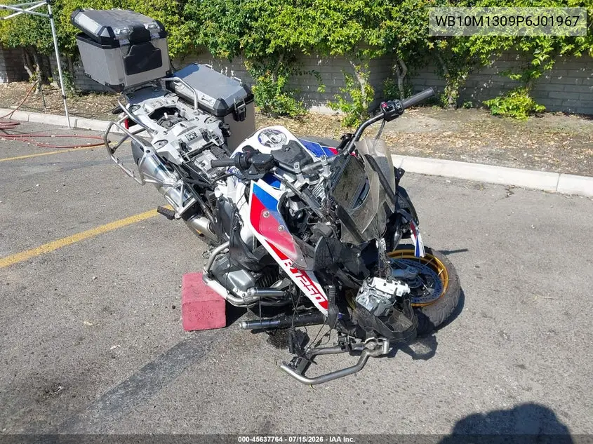 2023 BMW R 1250 Gs Adventure VIN: WB10M1309P6J01967 Lot: 45637764