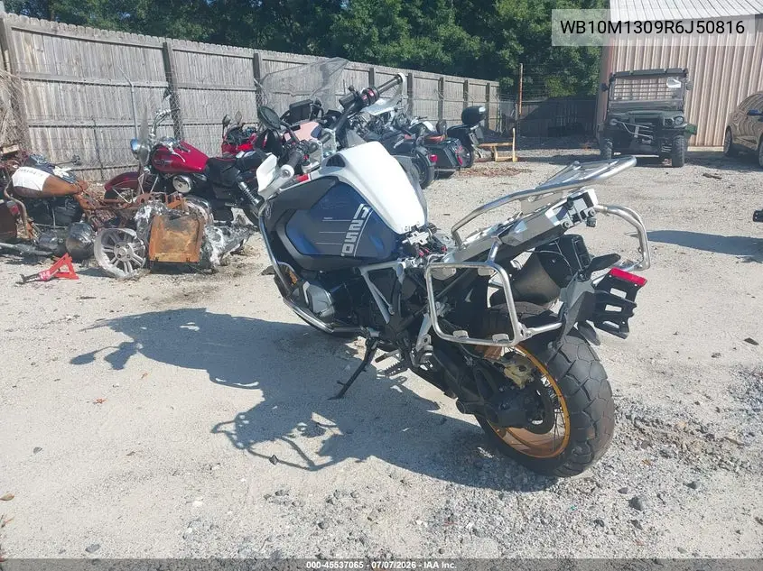 2024 BMW R 1250 Gs Adventure VIN: WB10M1309R6J50816 Lot: 45537065