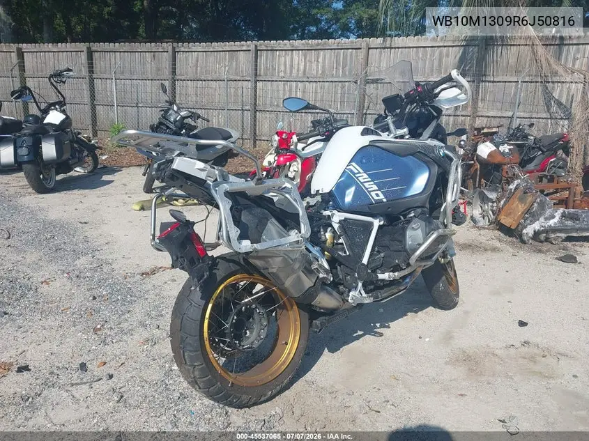 2024 BMW R 1250 Gs Adventure VIN: WB10M1309R6J50816 Lot: 45537065