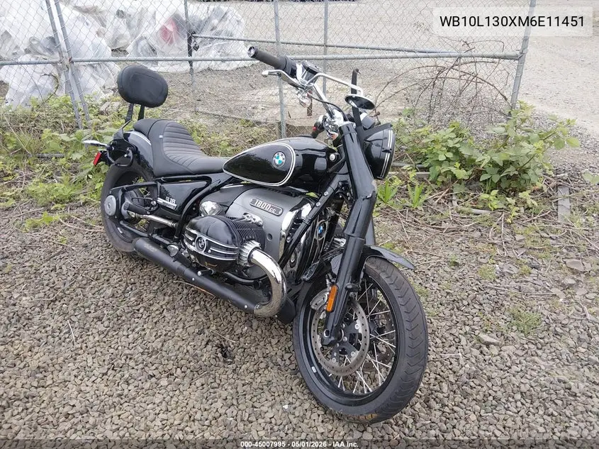 2021 BMW R18 VIN: WB10L130XM6E11451 Lot: 45007995